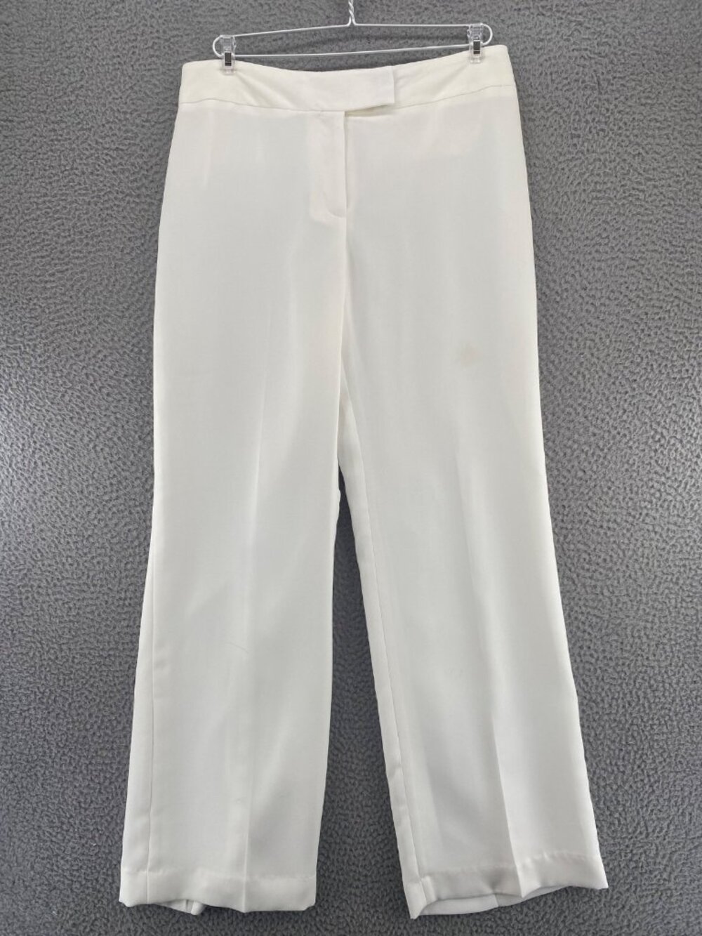 Joneswear Pants Womens 10 White Straight Leg Mid Rise Lined Trousers Career NWT
